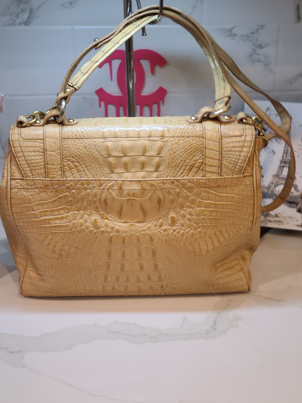 Brahmin Vintage Selia Melbourne Satchel Shoulder Bag Guc With COA - Picture 7 of 16
